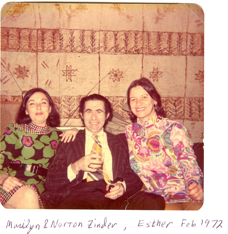 Marilyn & Norton Zinder Esther Feb 1972